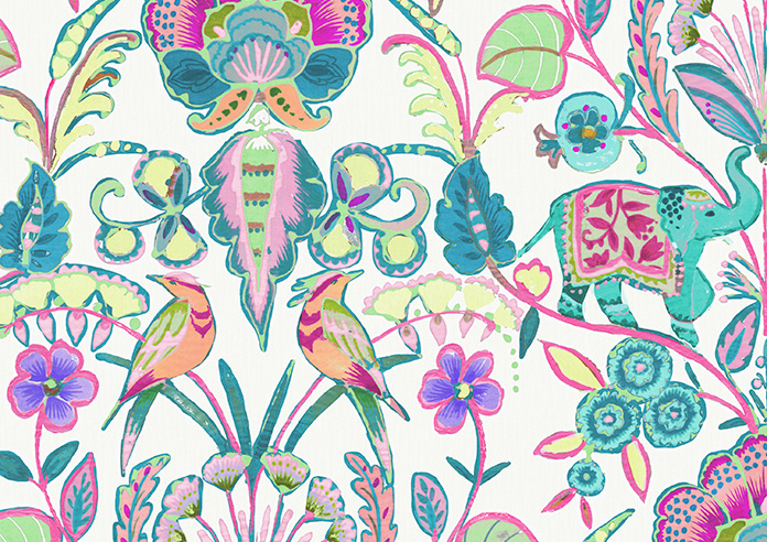 Bangalore, Turquoise - Roller Blind - Image 6
